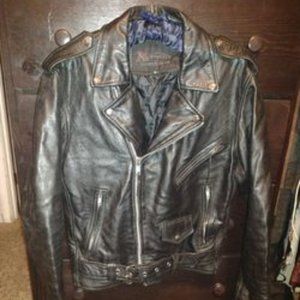 XELEMENT LEATHER MOTORCYCLE JACKET SMALL